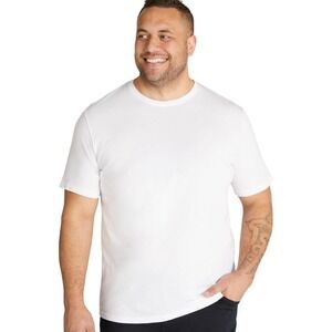 NWT $46 Johnny Bigg WHITE Crewneck TEE T‎ Shirt 2XLT 2X 2XL Tall NEW LENGTH 35"